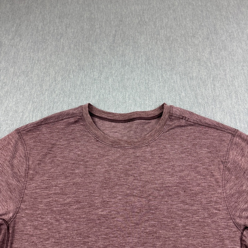 Lululemon Shirt Mens Small Red Fresh Move Metal Vent Tech Stretch Performance - Picture 2 of 9